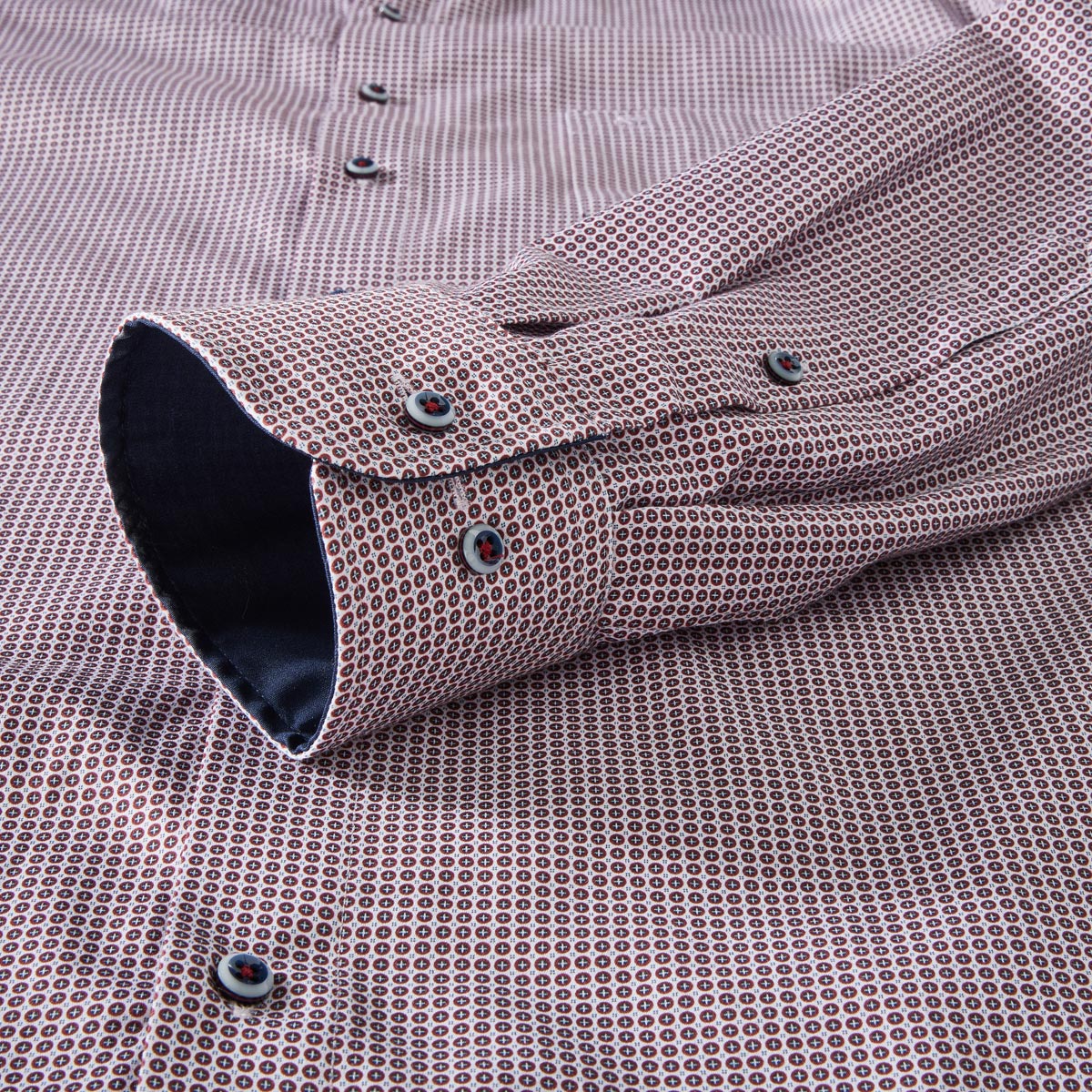 CASA MODA Businesshemd mit Allover-Muster rot