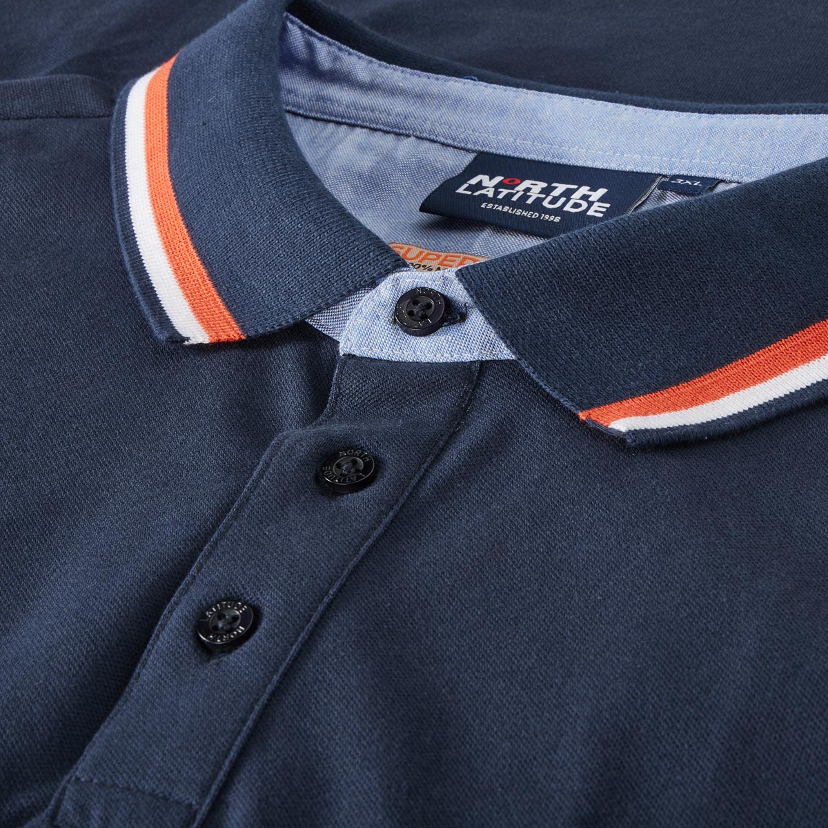 North Poloshirt mit Elasthan dunkelblau