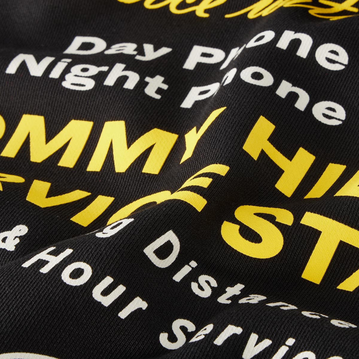 Tommy Hilfiger Sweatshirt mit Label-Print schwarz