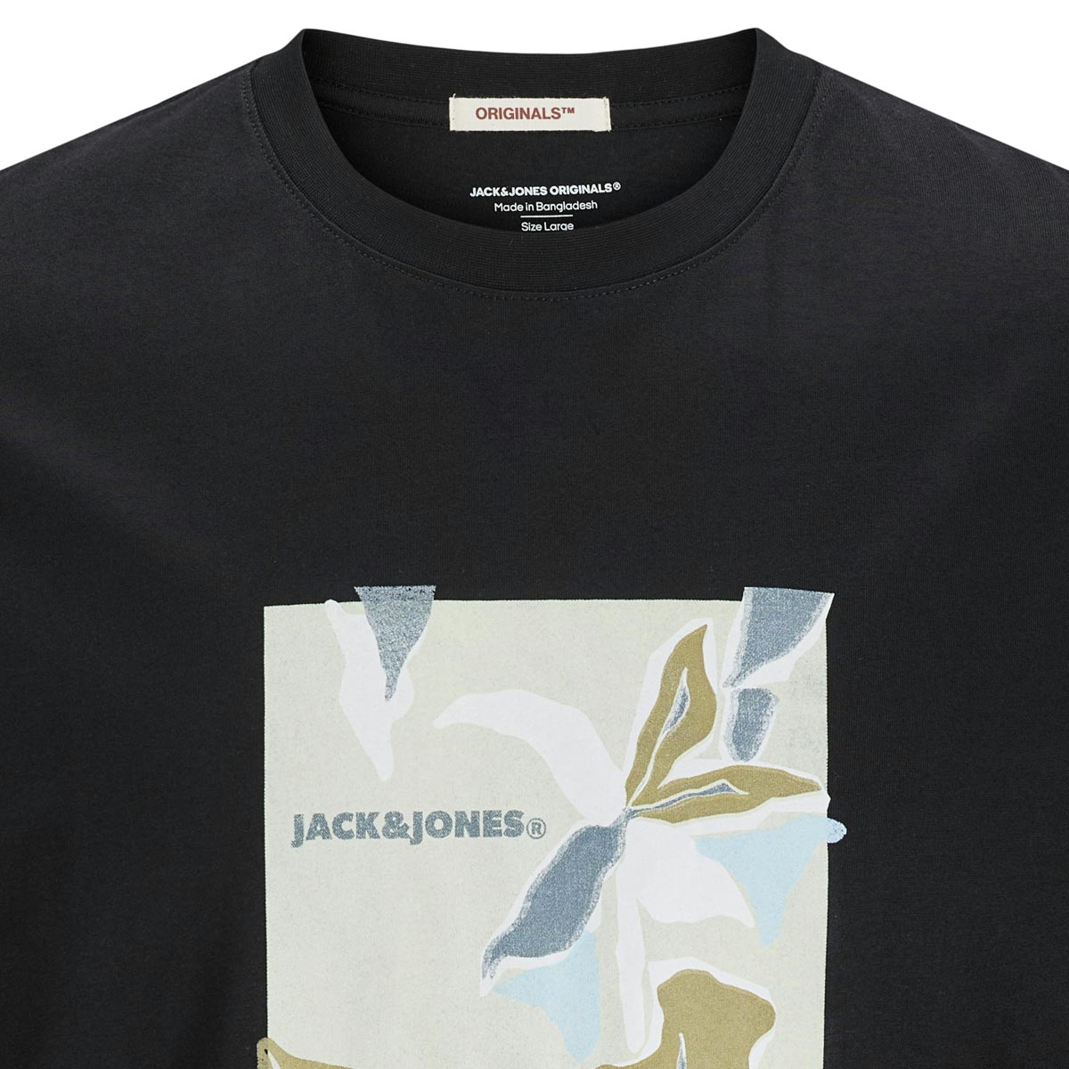 Jack&Jones T-Shirt mit Motiv-Print schwarz