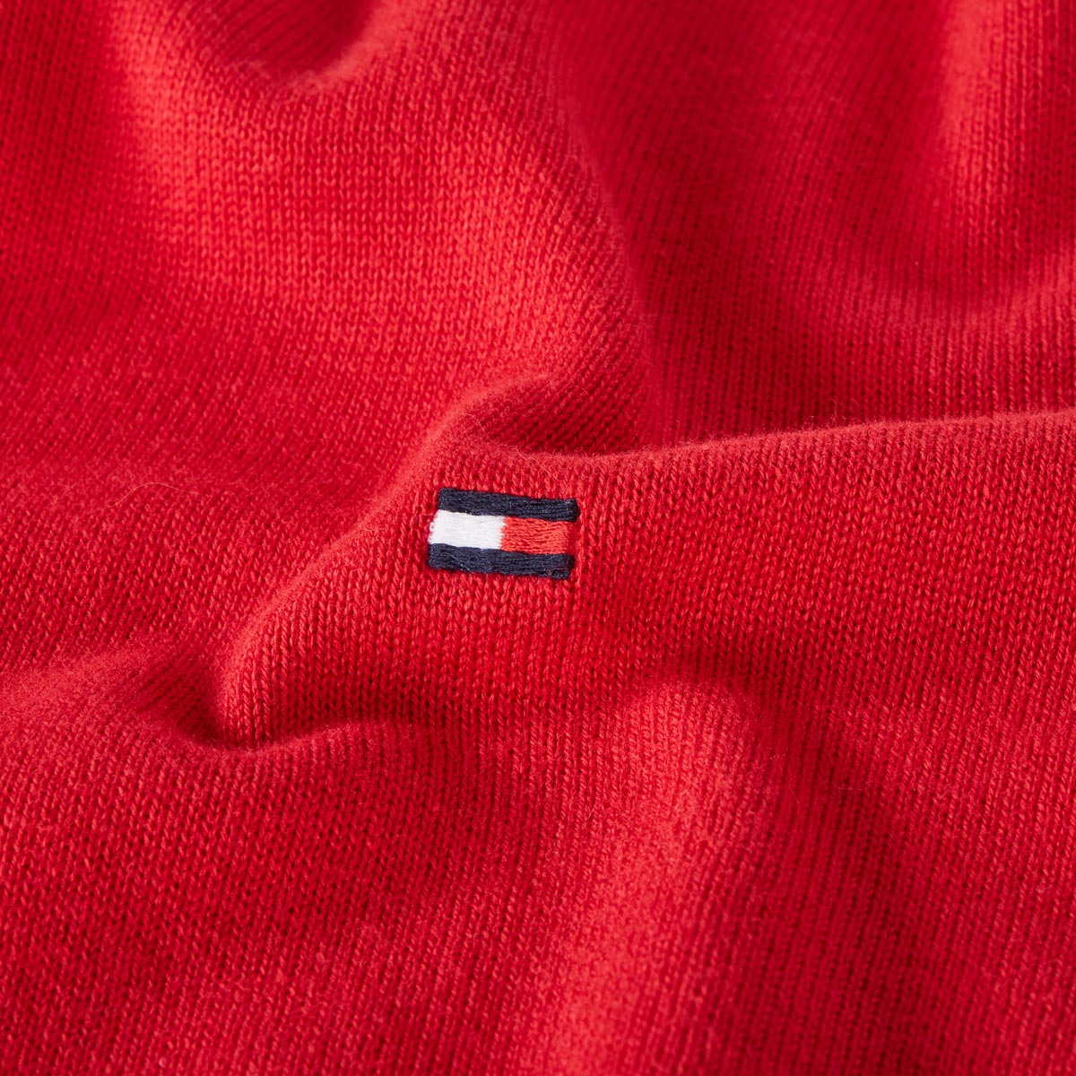 Tommy Hilfiger Pullover aus Baumwolle rot