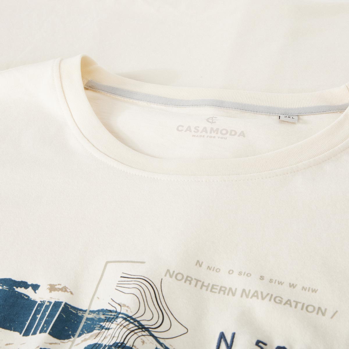 CASA MODA T-Shirt mit Print creme