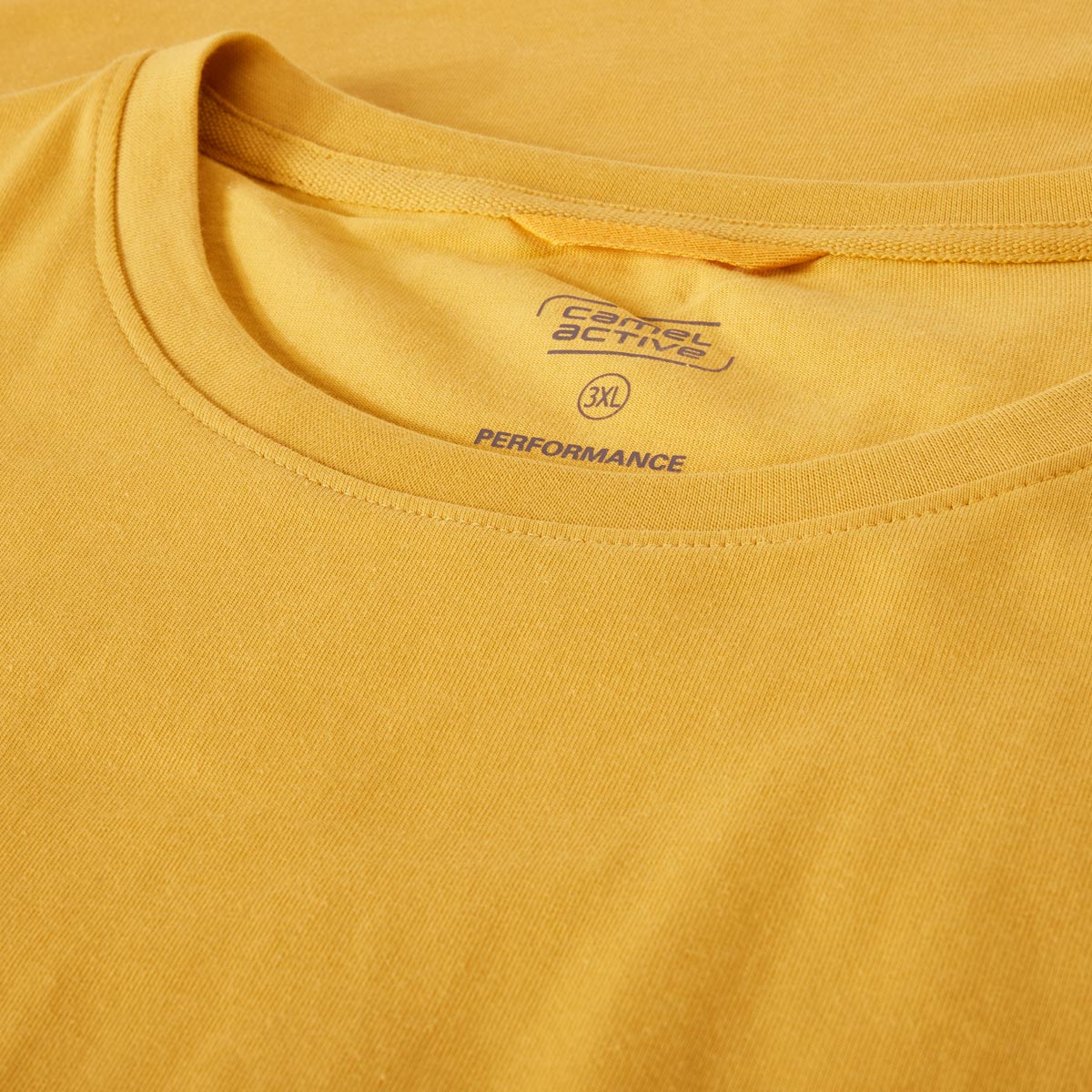 camel active T-Shirt mit Stretch gelb