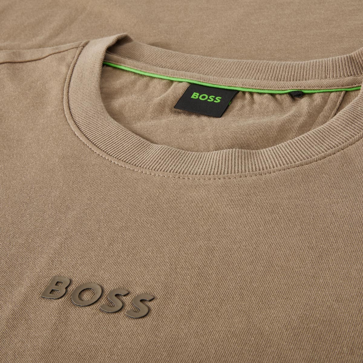 BOSS T-Shirt aus Baumwolle schlamm