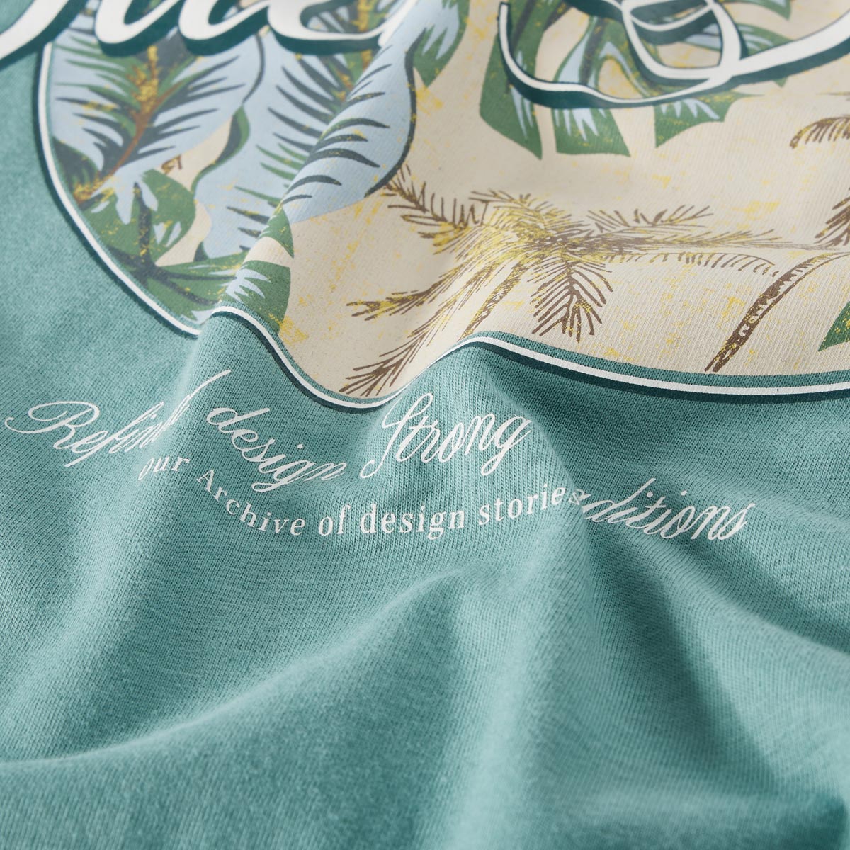 Jack&Jones T-Shirt mit Label-Print mint