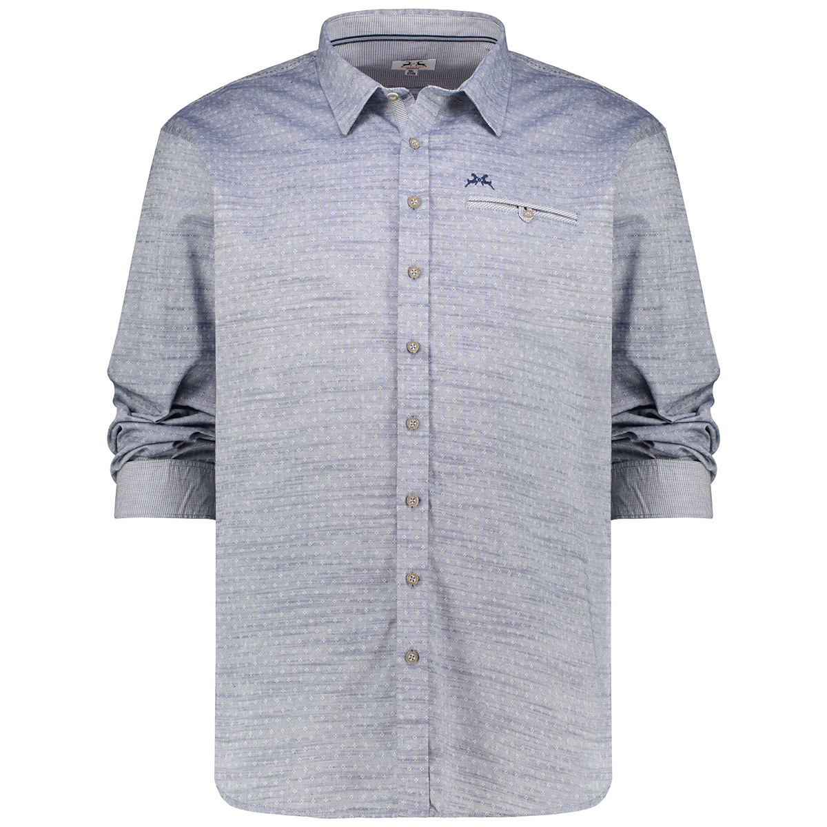 Maddox Trachtenhemd aus Baumwolle blau