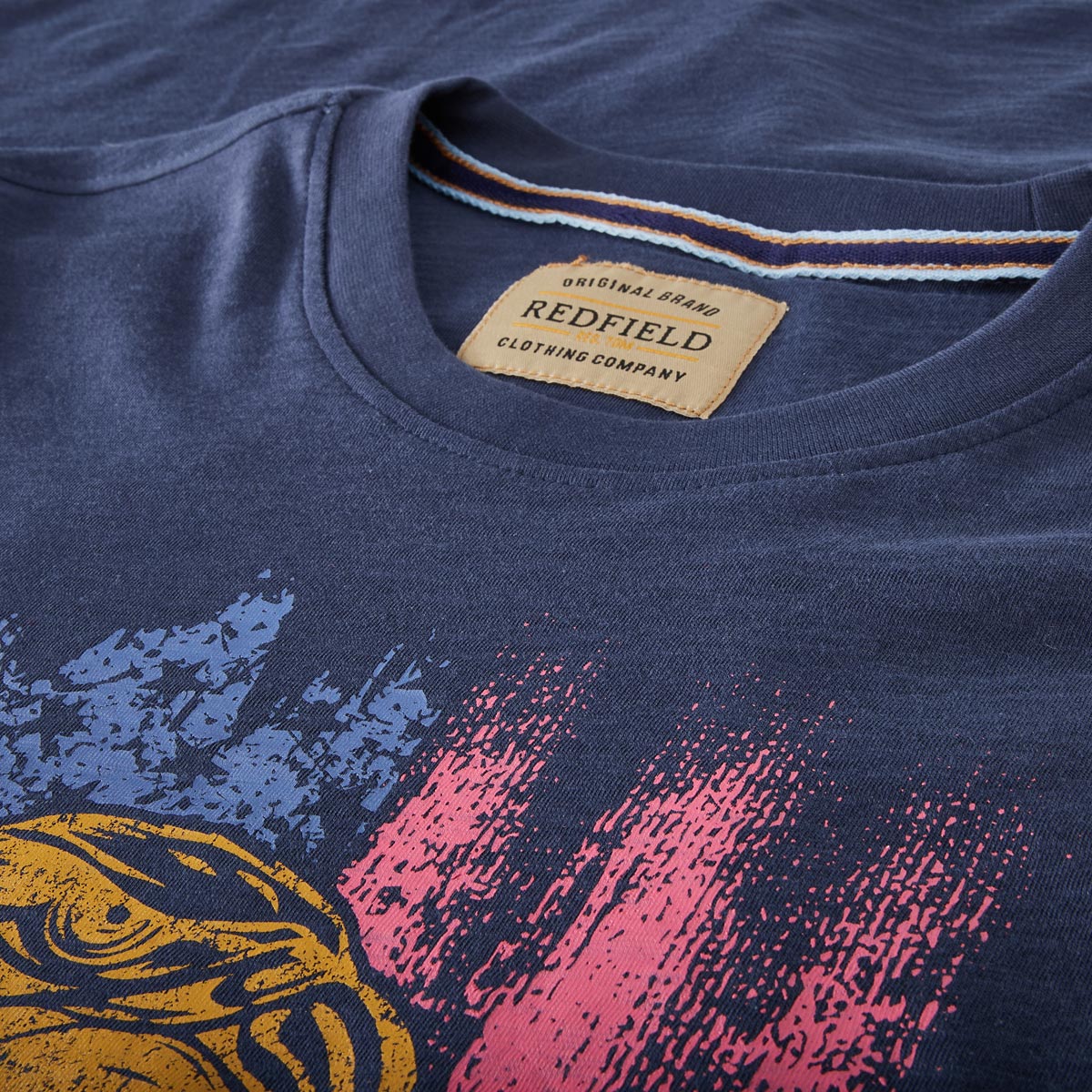 Redfield Longsleeve mit Print dunkelblau