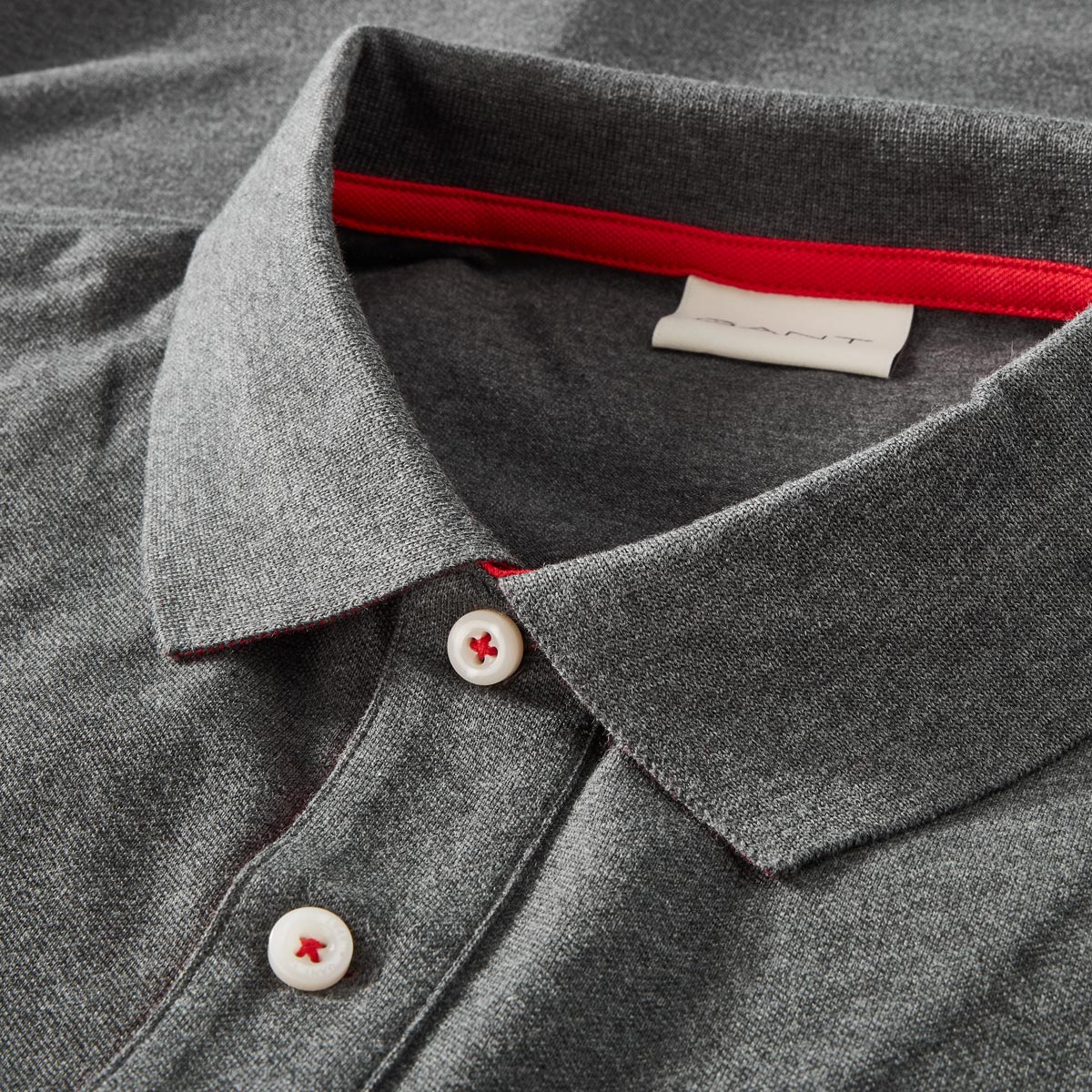 Gant Poloshirt mit Stretch anthrazit