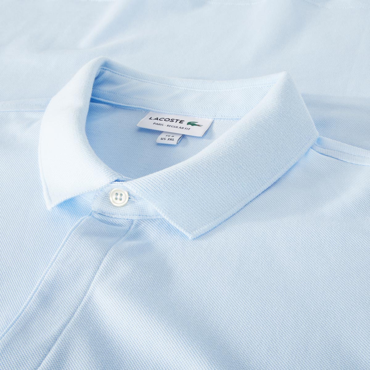 LACOSTE Poloshirt mit Elasthan lichtblau