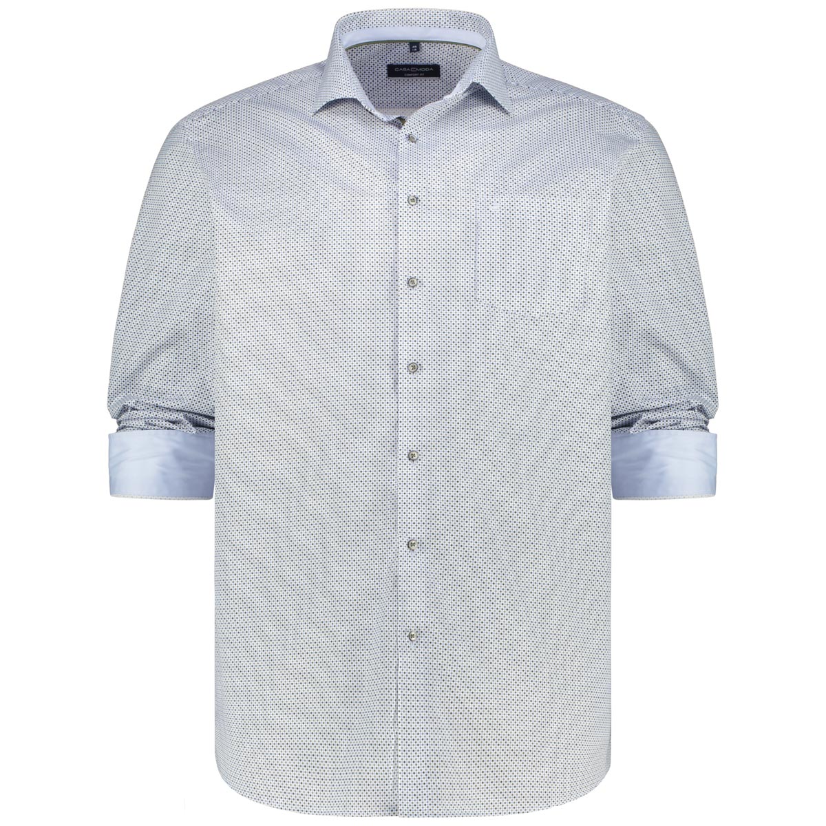 CASA MODA Businesshemd mit Allover-Muster, pflegeleicht grün