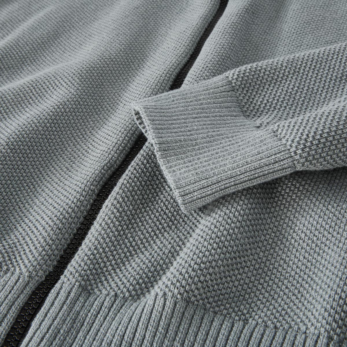 camel active Strickjacke mit Struktur blau