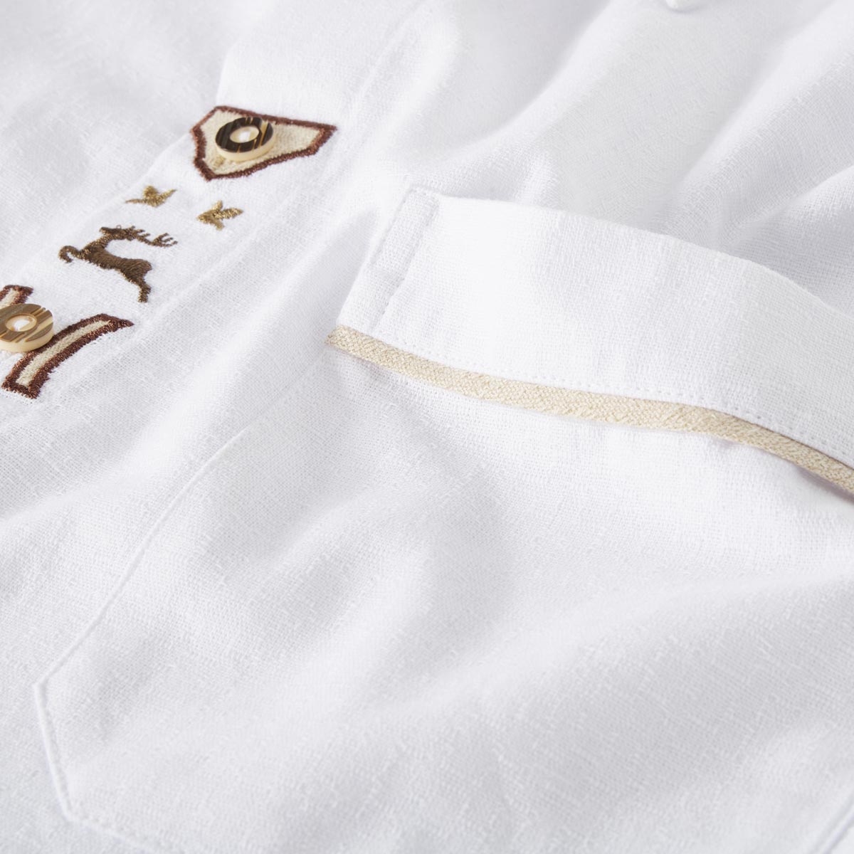 Orbis Trachtenhemd aus Baumwolle weiß