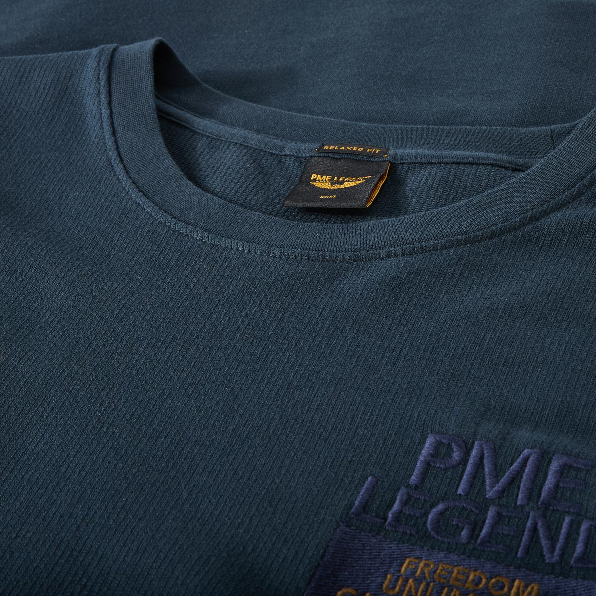 PME LEGEND T-Shirt mit Elasthan dunkelblau