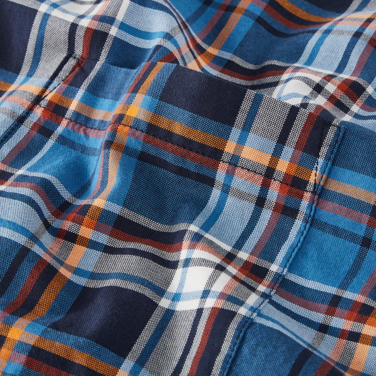 Pfundskerl Freizeithemd mit Karomuster blau