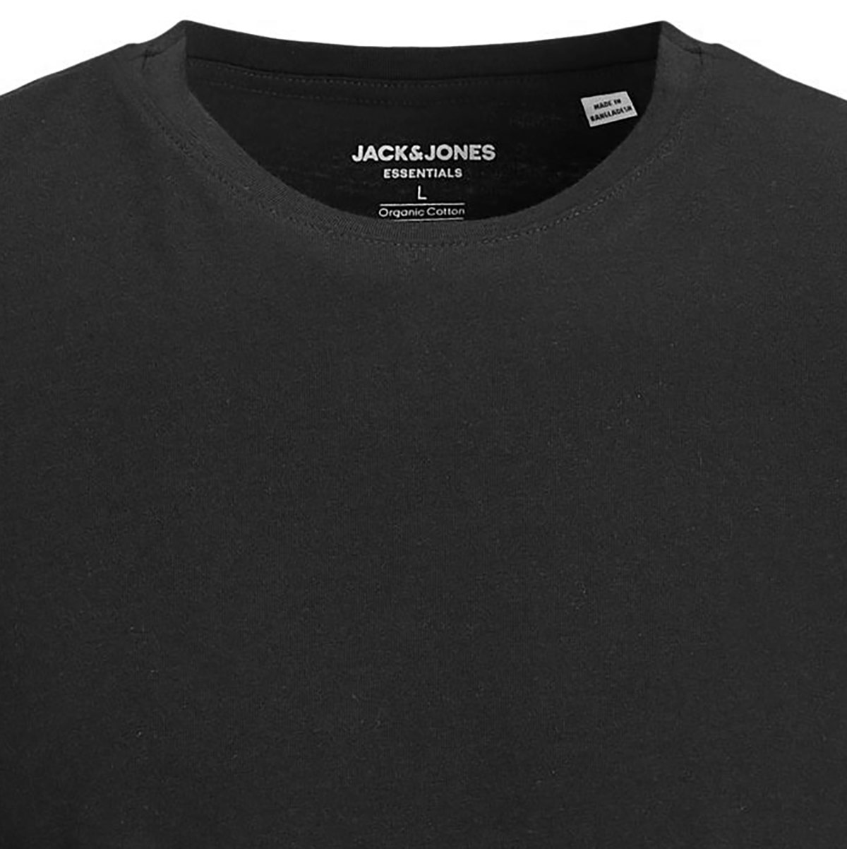 Jack&Jones T-Shirt mit Biobaumwolle schwarz