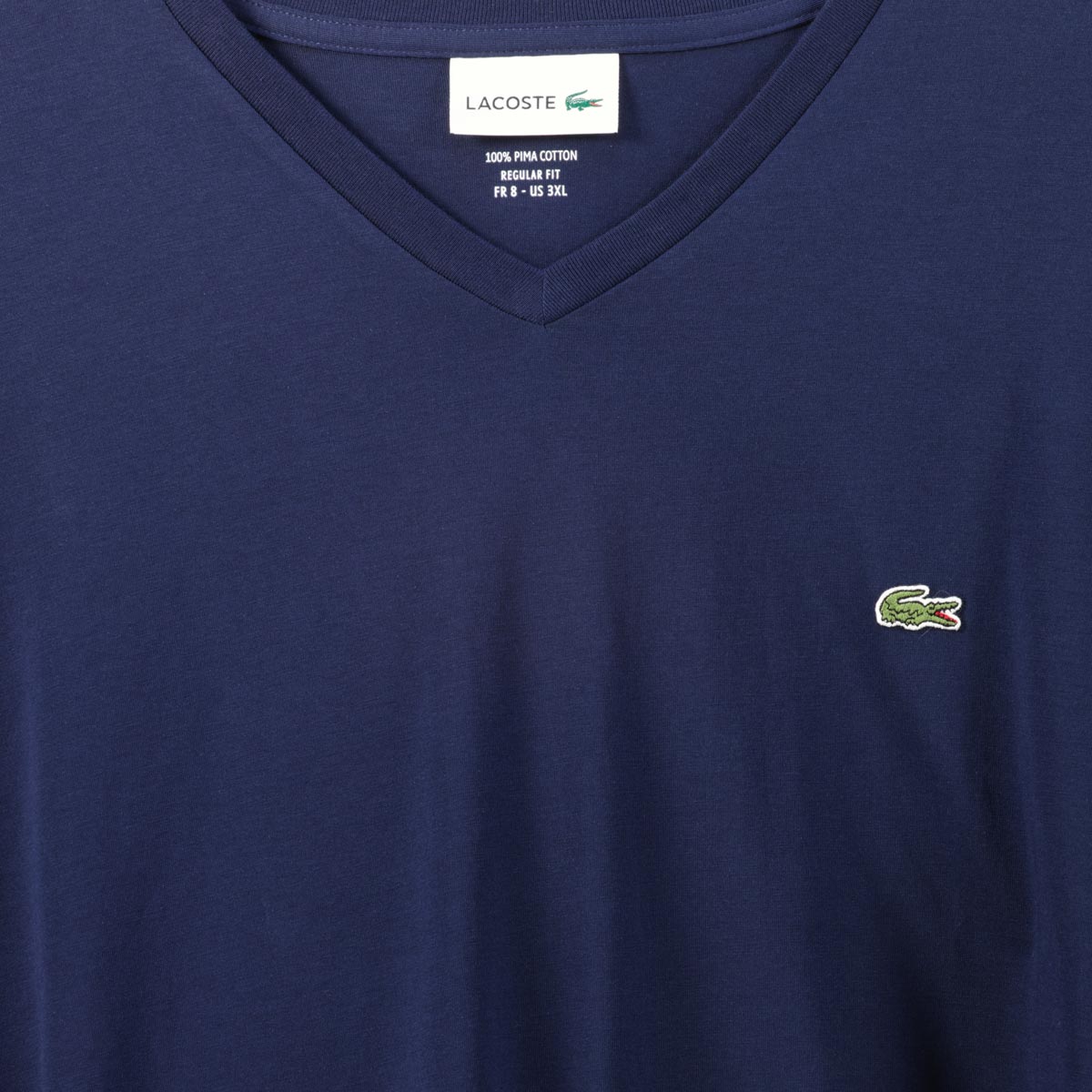 LACOSTE T-Shirt aus Pima-Baumwolle marine