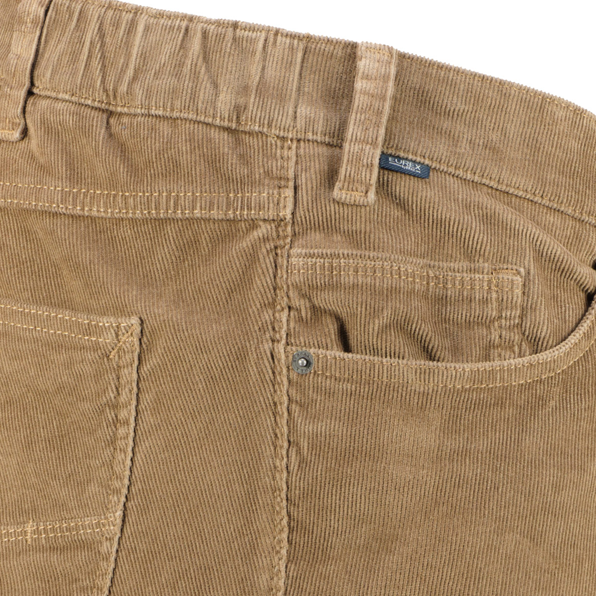 Eurex by Brax Cordhose "Luka" mit Stretch, Tapered Fit braun