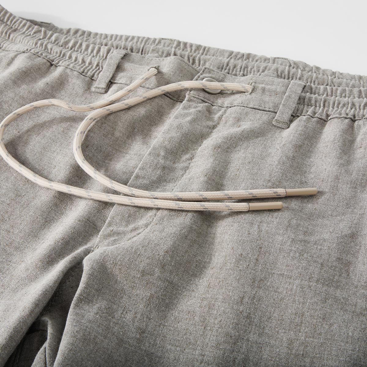 Eurex by Brax Chino mit Leinen "Till", Regular Fit grau