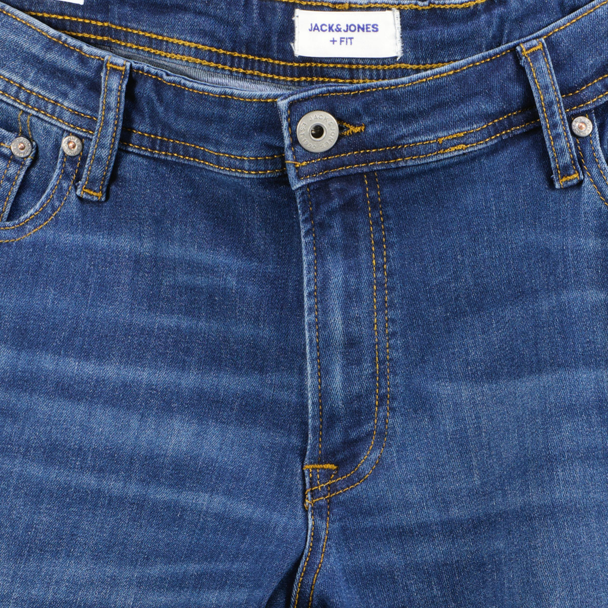 Jack&Jones Stretch-Jeans „Tim“, Slim Fit jeansblau