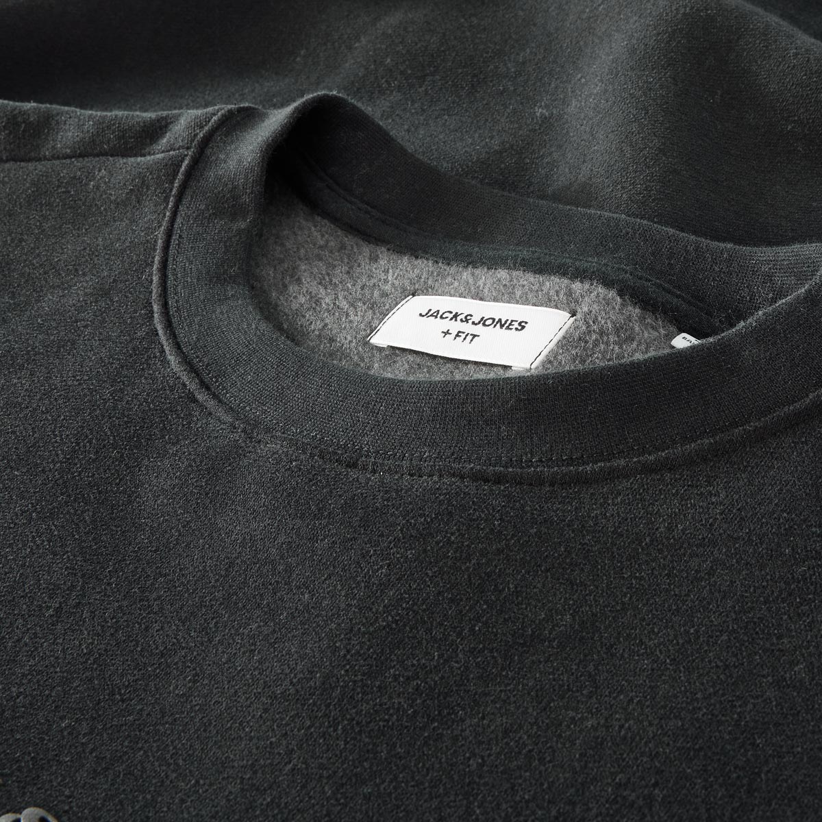 Jack&Jones Sweatshirt aus Baumwolle schwarz