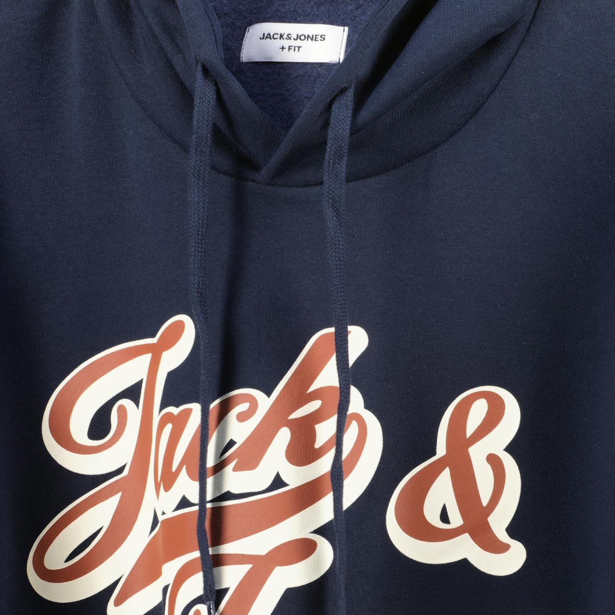 Jack&Jones Hoodie mit Label-Print marine