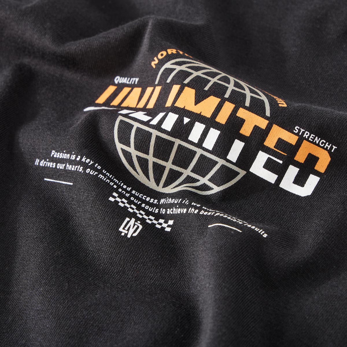 North T-Shirt mit Unlimited-Print schwarz