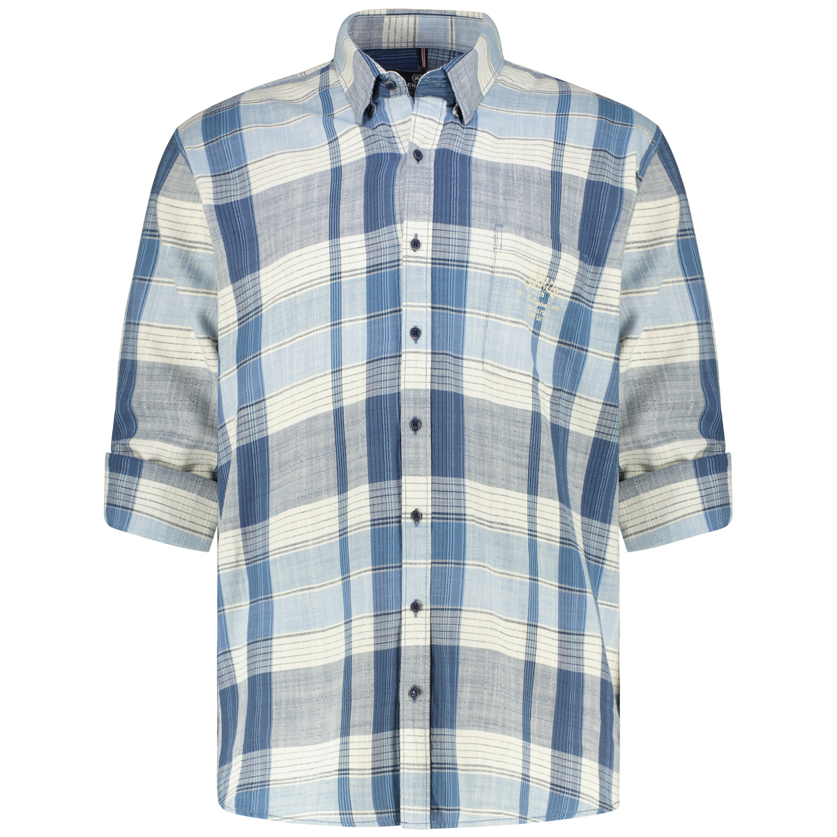 Lerros Freizeithemd aus Baumwolle hellblau