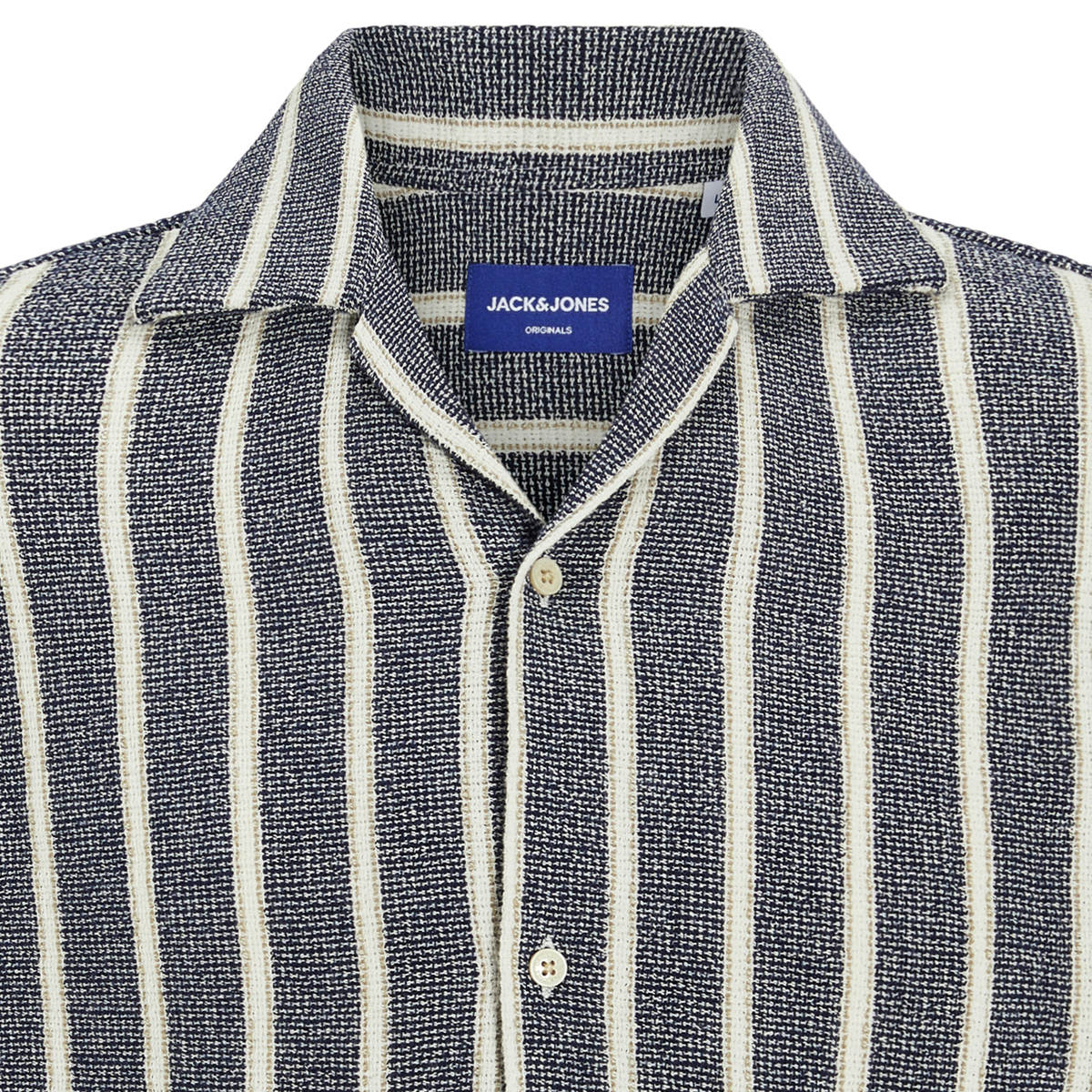 Jack&Jones Freizeithemd aus Baumwolle blau