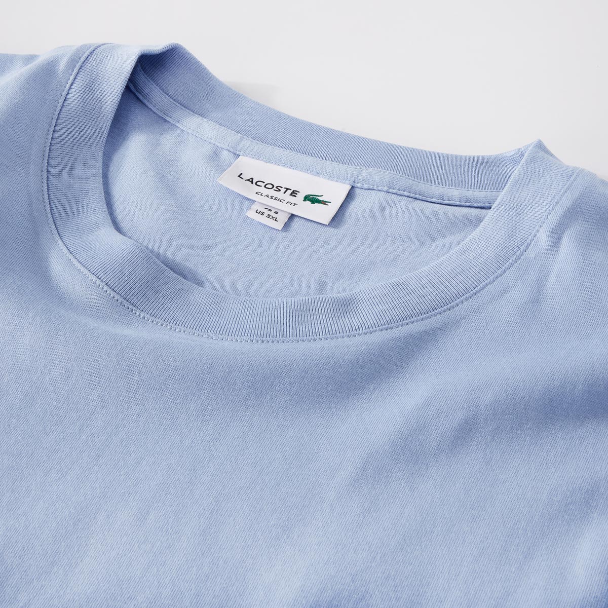 LACOSTE T-Shirt aus Baumwolle hellblau