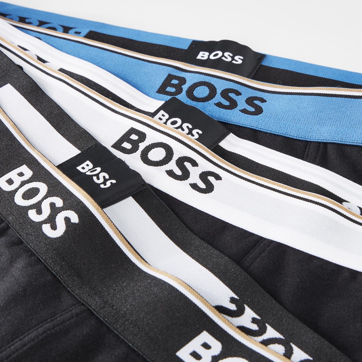 BOSS 3er-Pack Boxershorts mit Elasthan schwarz