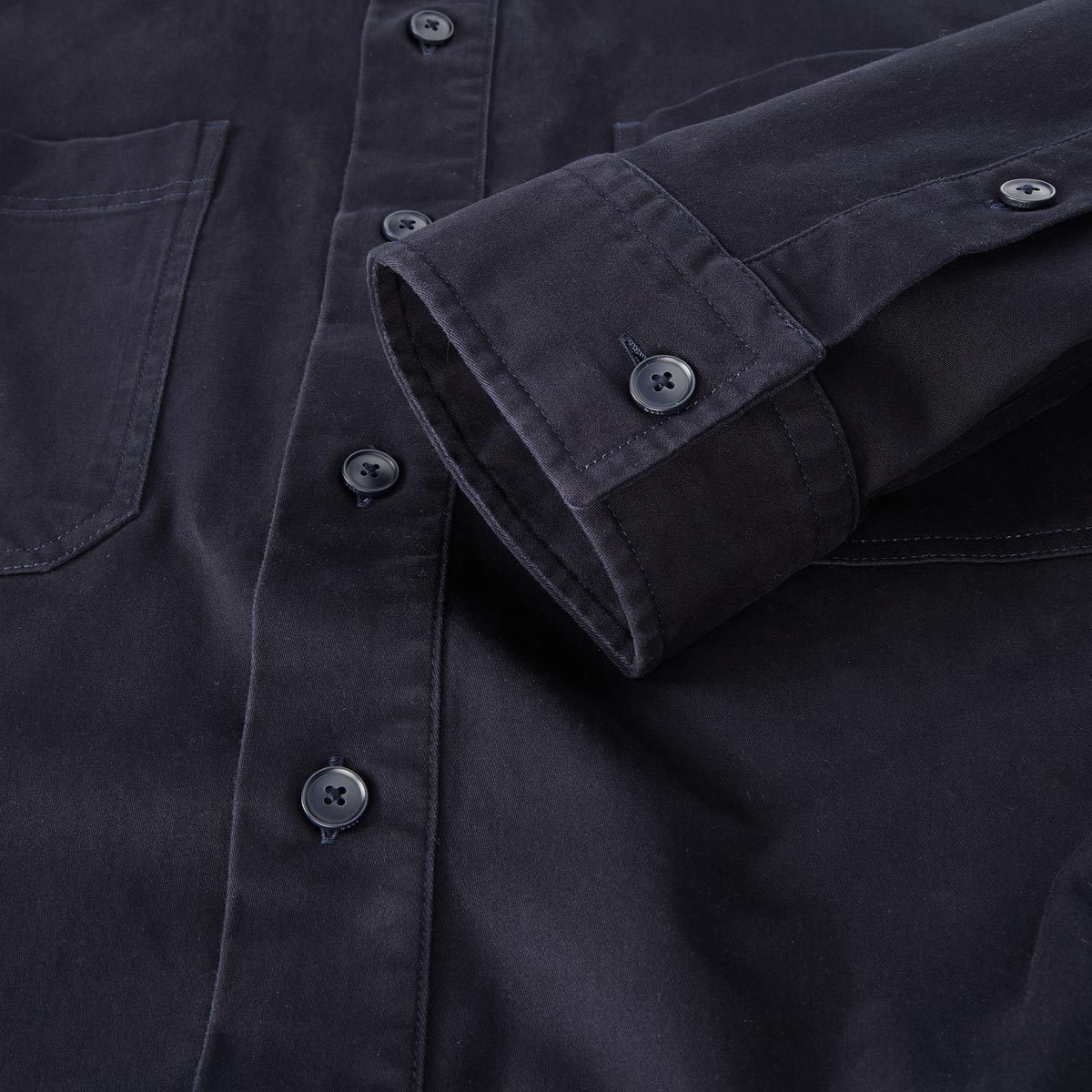 BOSS Overshirt mit Stretch dunkelblau