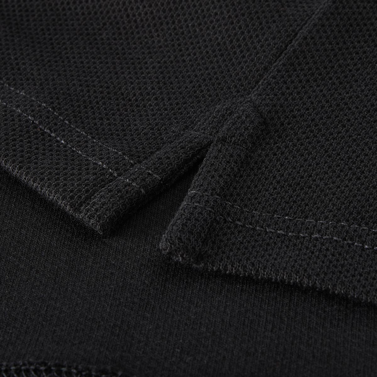 Lerros Poloshirt mit Strukturgewebe schwarz