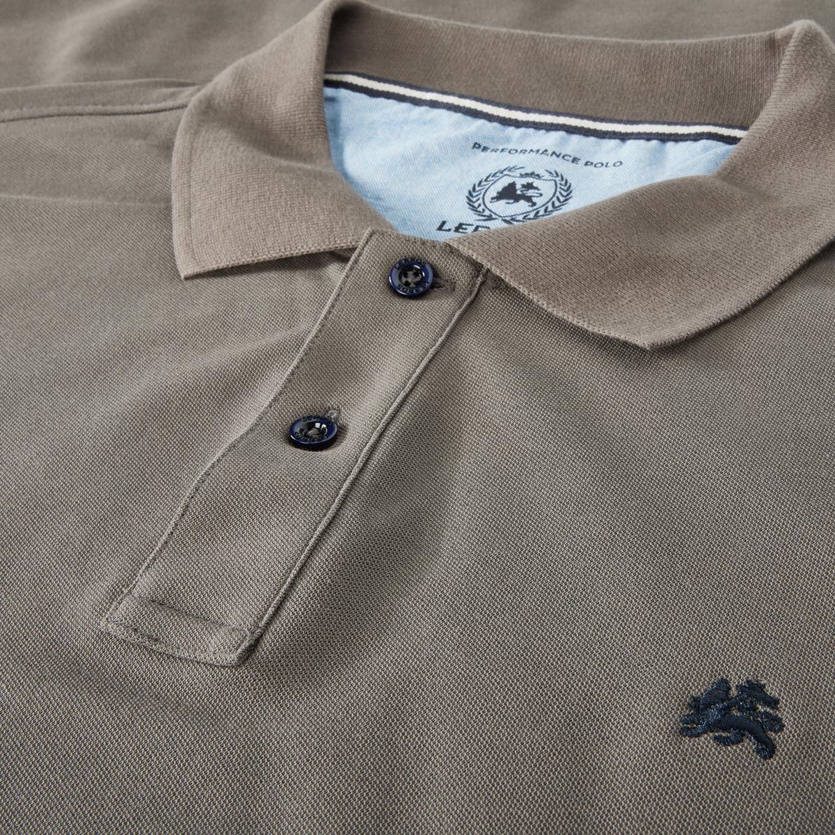 Lerros Poloshirt aus Baumwolle grau