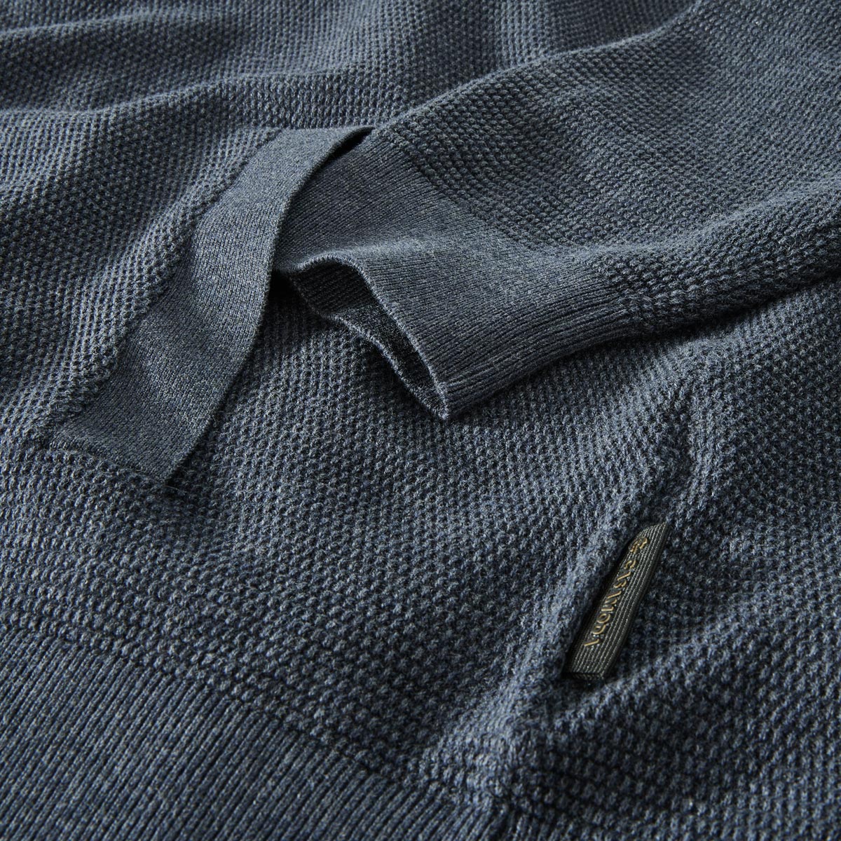 CASA MODA Strickjacke aus Baumwolle dunkelblau