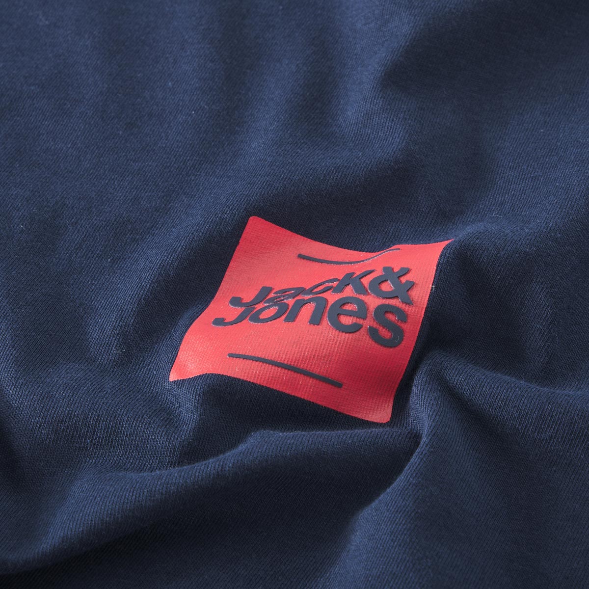 Jack&Jones T-Shirt mit Label-Print marine