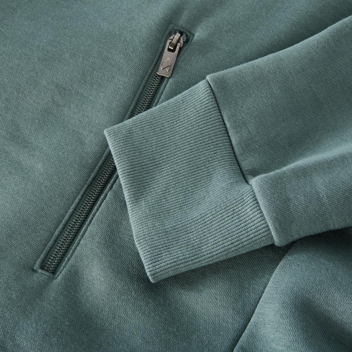 RAGMAN Sweatjacke aus Baumwollmischung dunkelgrün