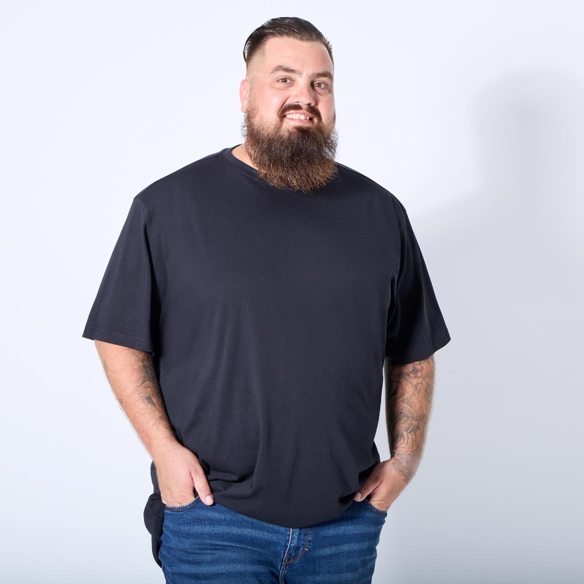 Pfundskerl 5er-Pack Basic T-Shirt schwarz