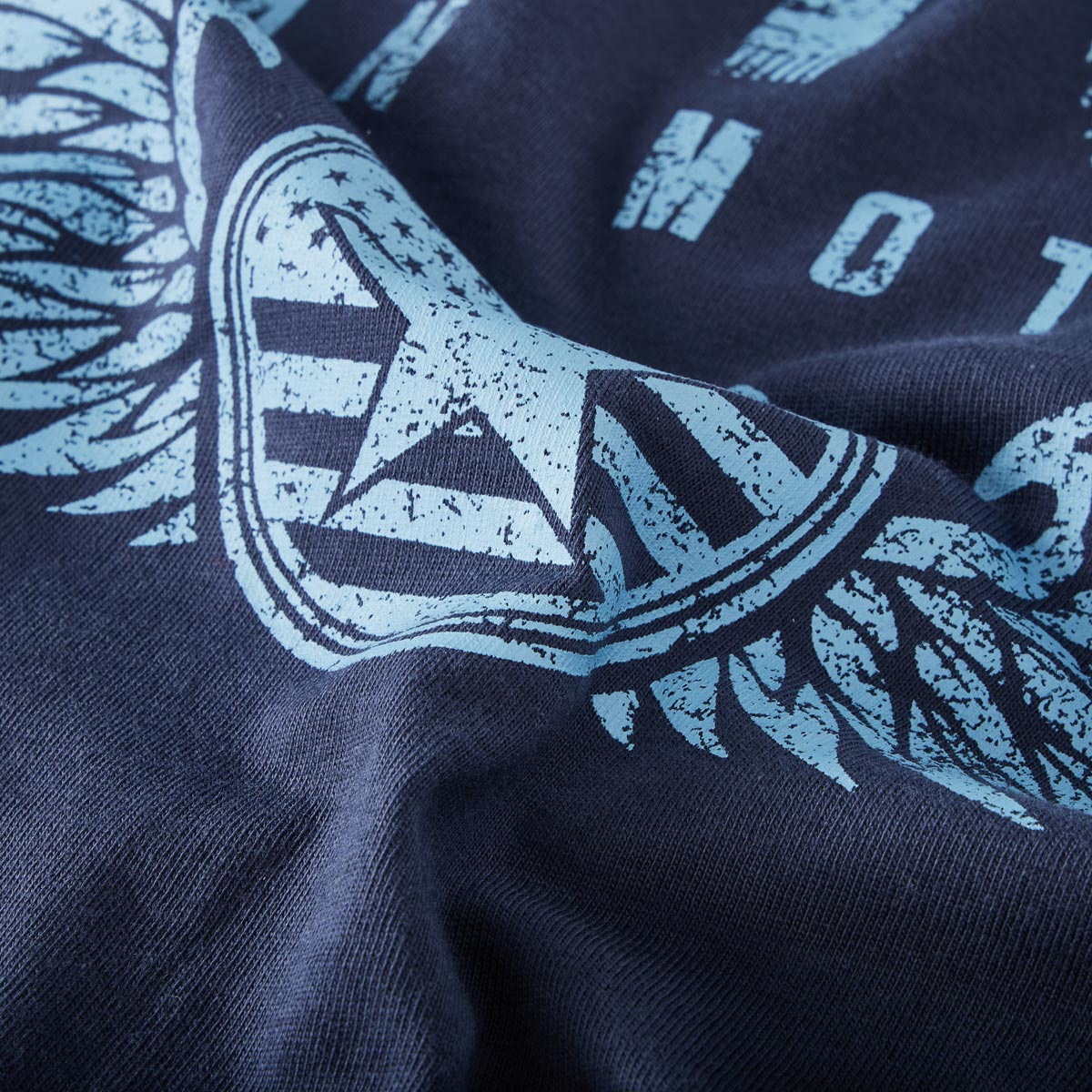 Redfield T-Shirt mit Print dunkelblau