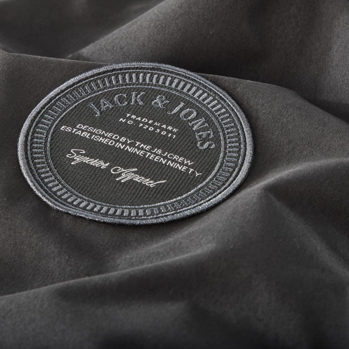 Jack&Jones Parka mit Webpelzbesatz, wasserabweisend schwarz