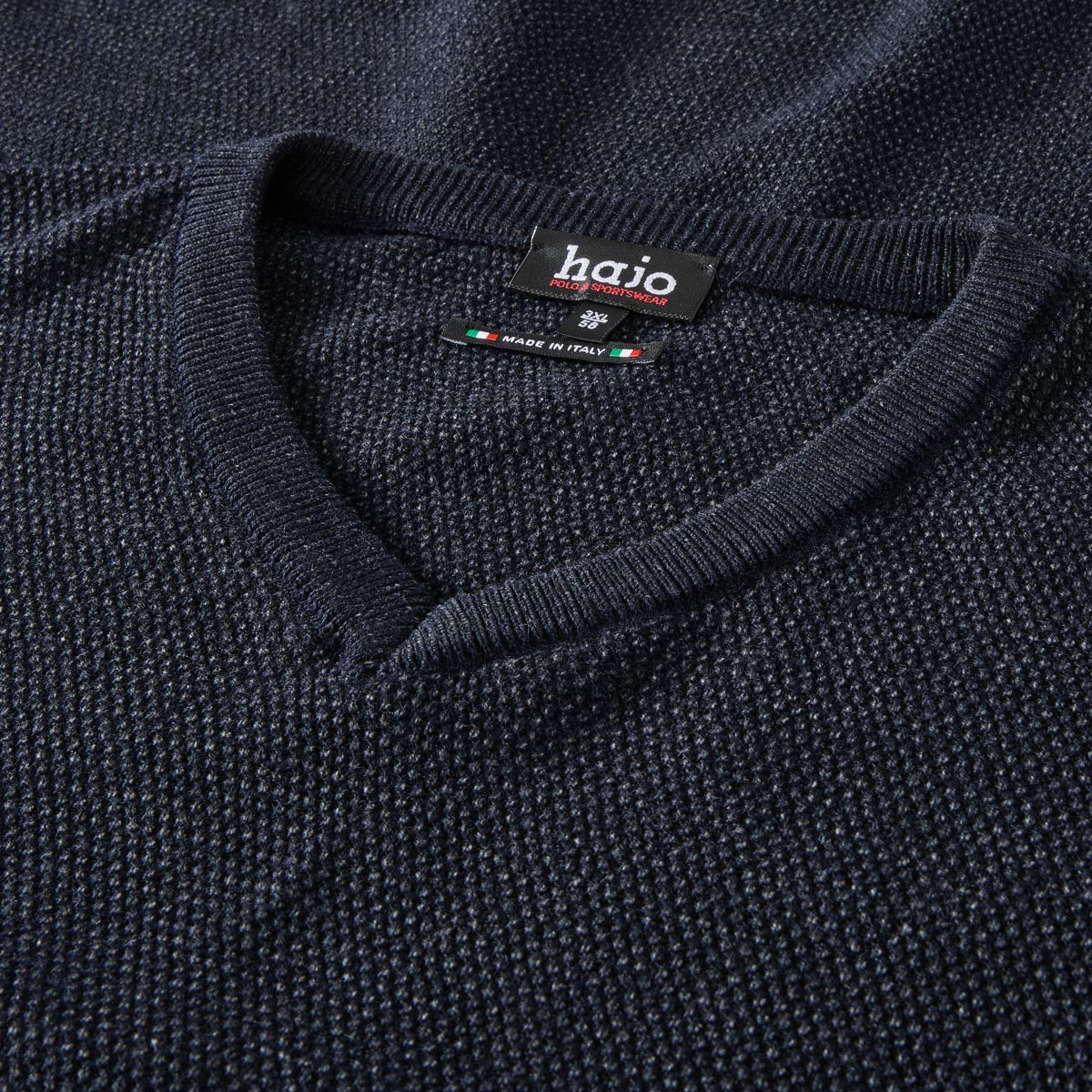 Hajo Feinstrickpullover aus Wollmischung marine