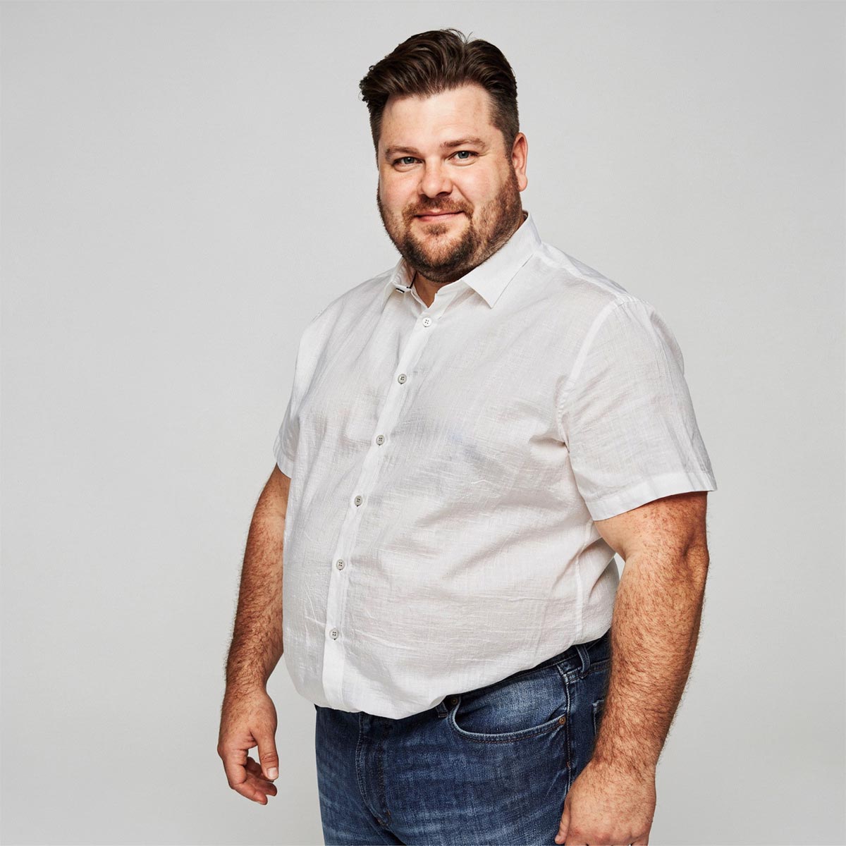 Pfundskerl Trachtenhemd aus Leinen creme