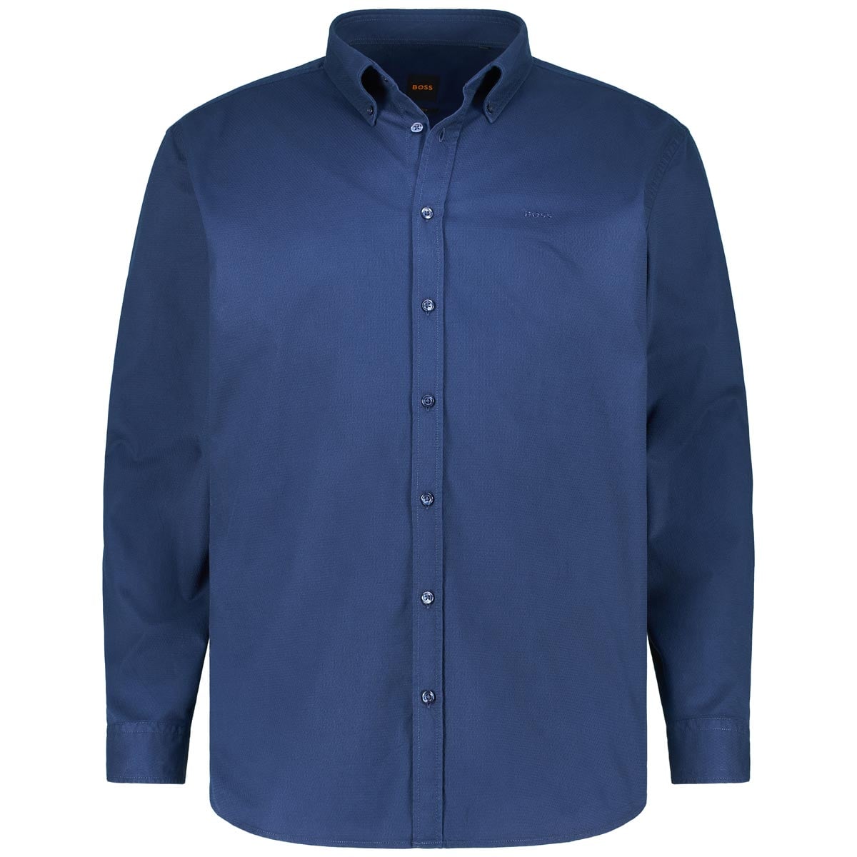 Boss Freizeithemd Mit Elasthan Farbe Mittelblau Größe, 5XL