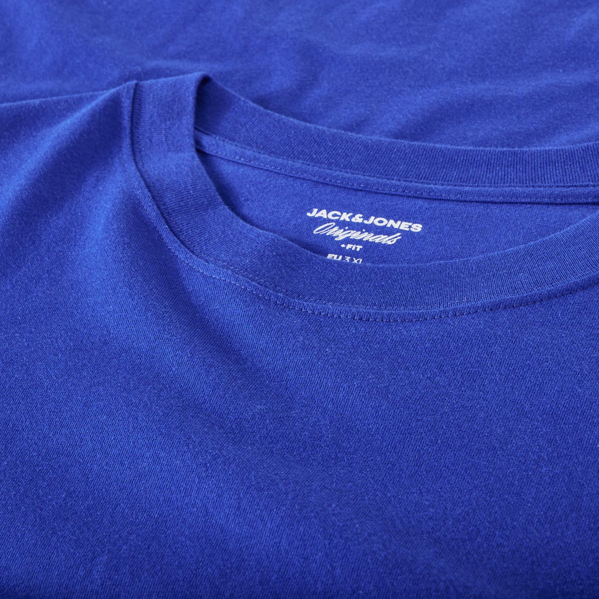 Jack&Jones T-Shirt mit Print auf Vorder- und Rückseite blau