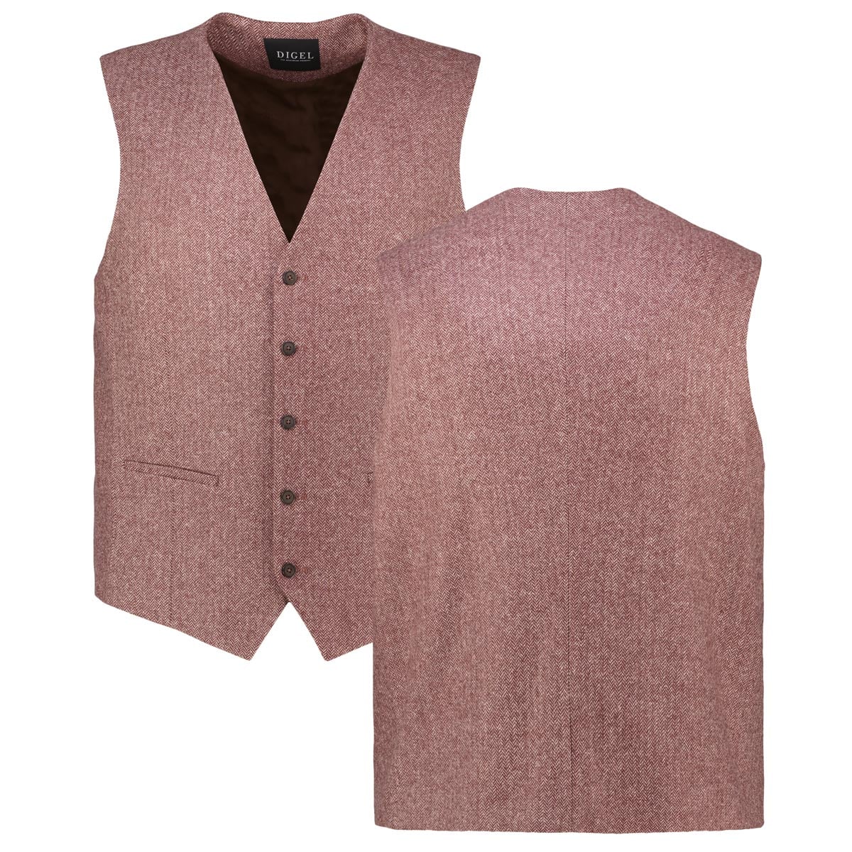 Digel Sakkoweste mit Stretch Farbe rot Größe: 60 günstig online kaufen