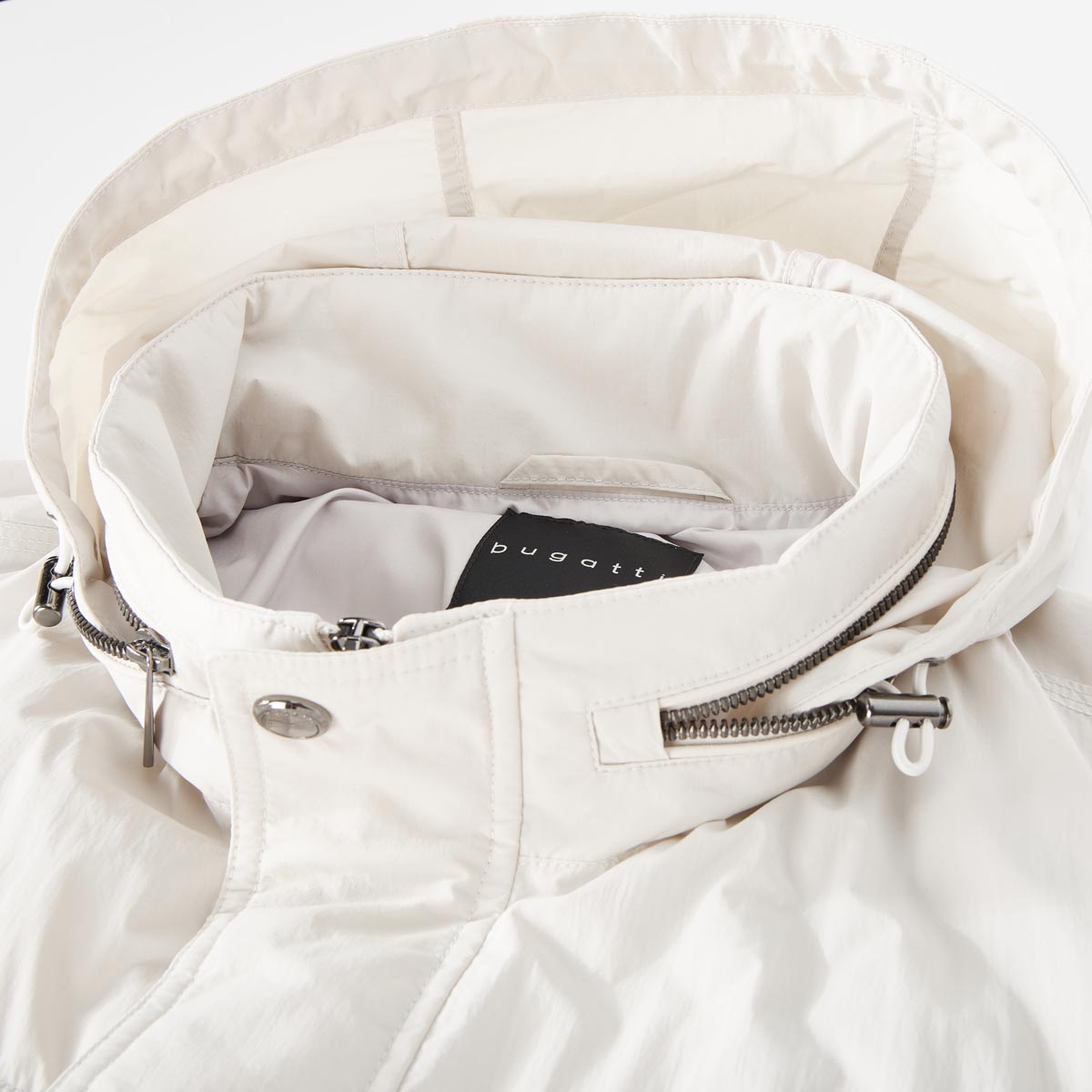 bugatti Leichte Jacke mit verstaubarer Kapuze, wasserabweisend kitt