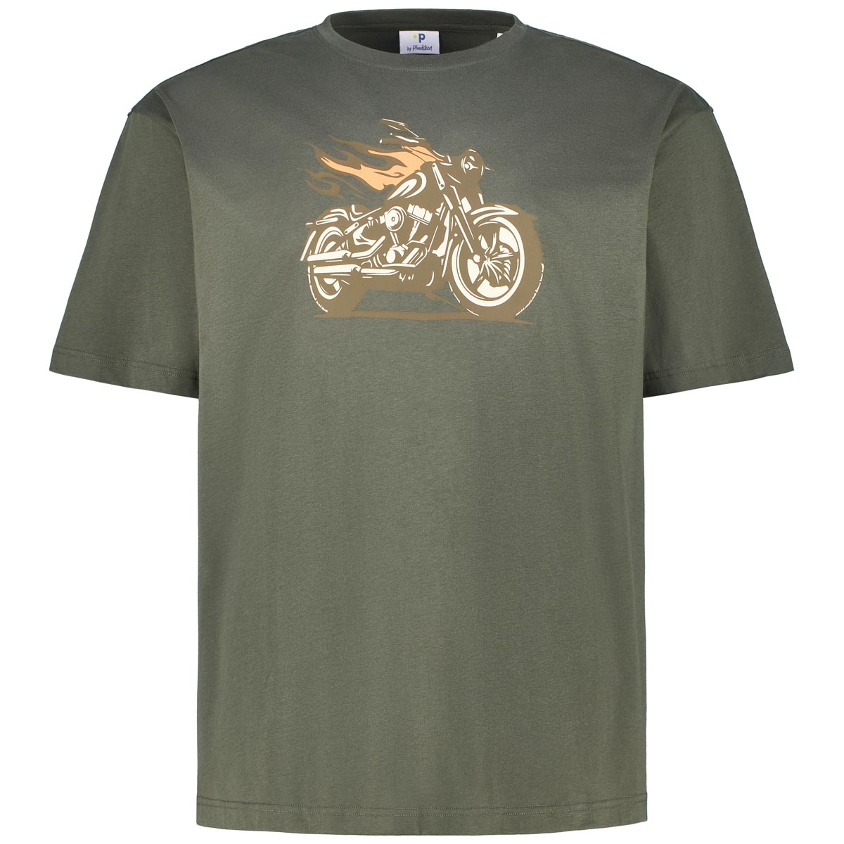 Pfundskerl T-Shirt mit Motiv-Print Farbe oliv Größe: 3XL günstig online kaufen