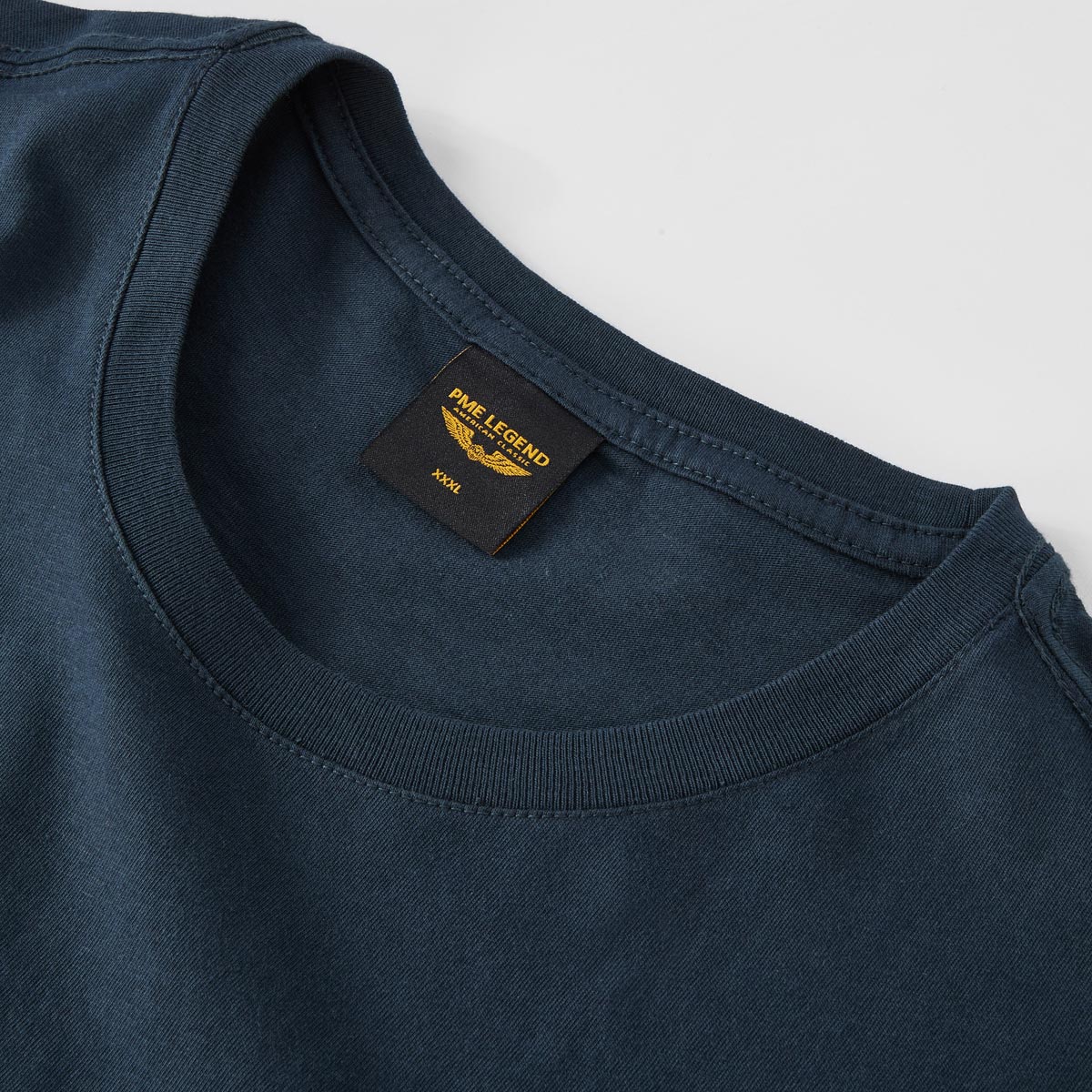 PME LEGEND T-Shirt mit Label-Print dunkelblau