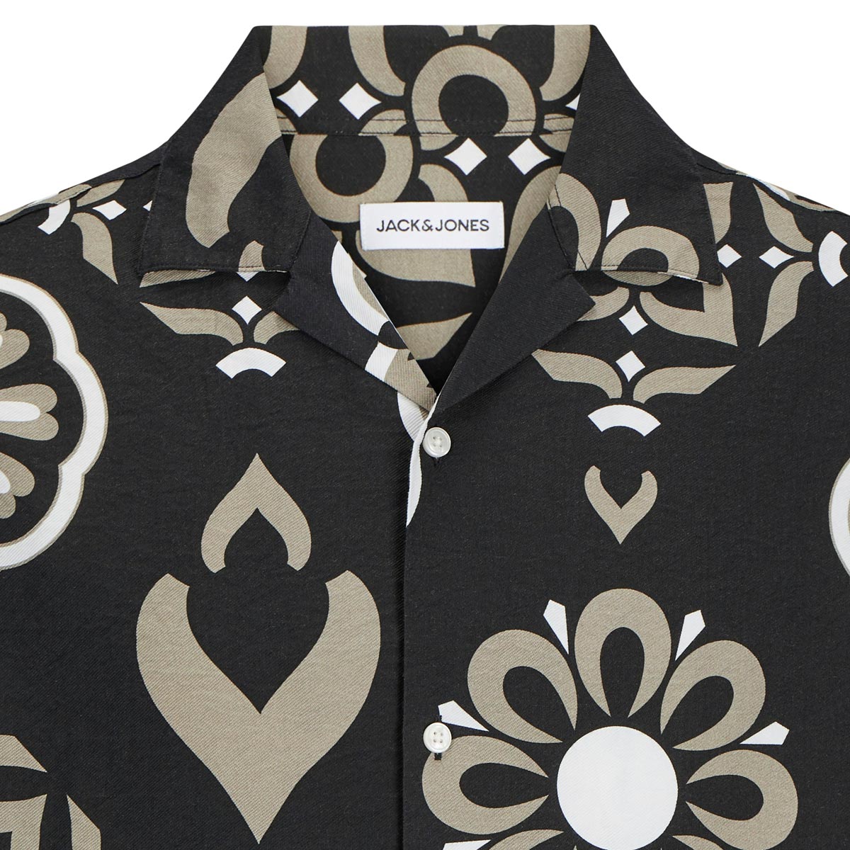 Jack&Jones Freizeithemd aus Viskosemischung schwarz