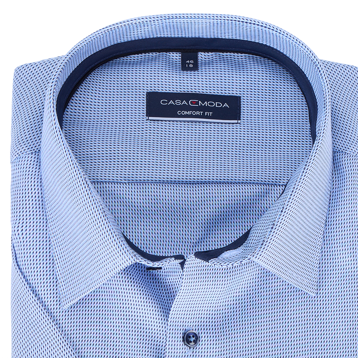CASA MODA Businesshemd, kurzarm, bügelfrei Farbe blau Größe: 56 günstig online kaufen