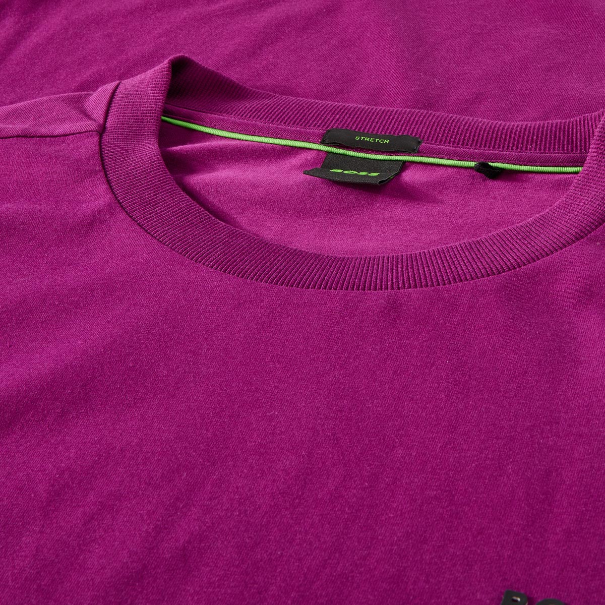 BOSS T-Shirt mit Elasthan beere